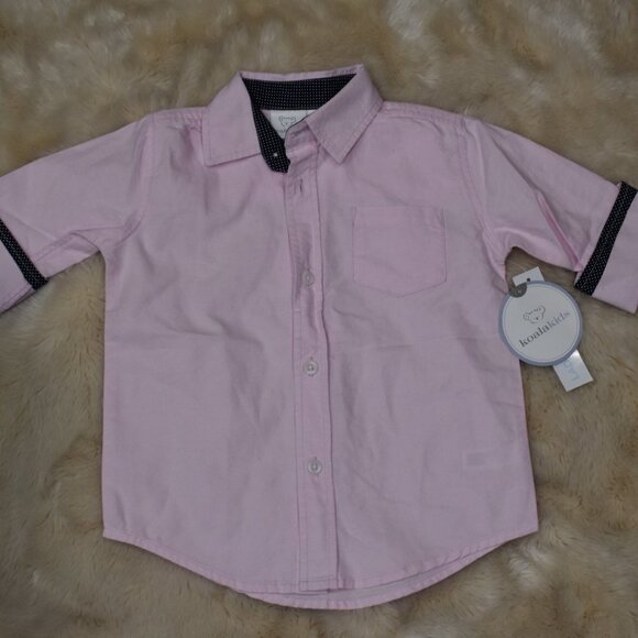 Kids Pink Button Down Shirt Size 2T - Picture 2 of 6